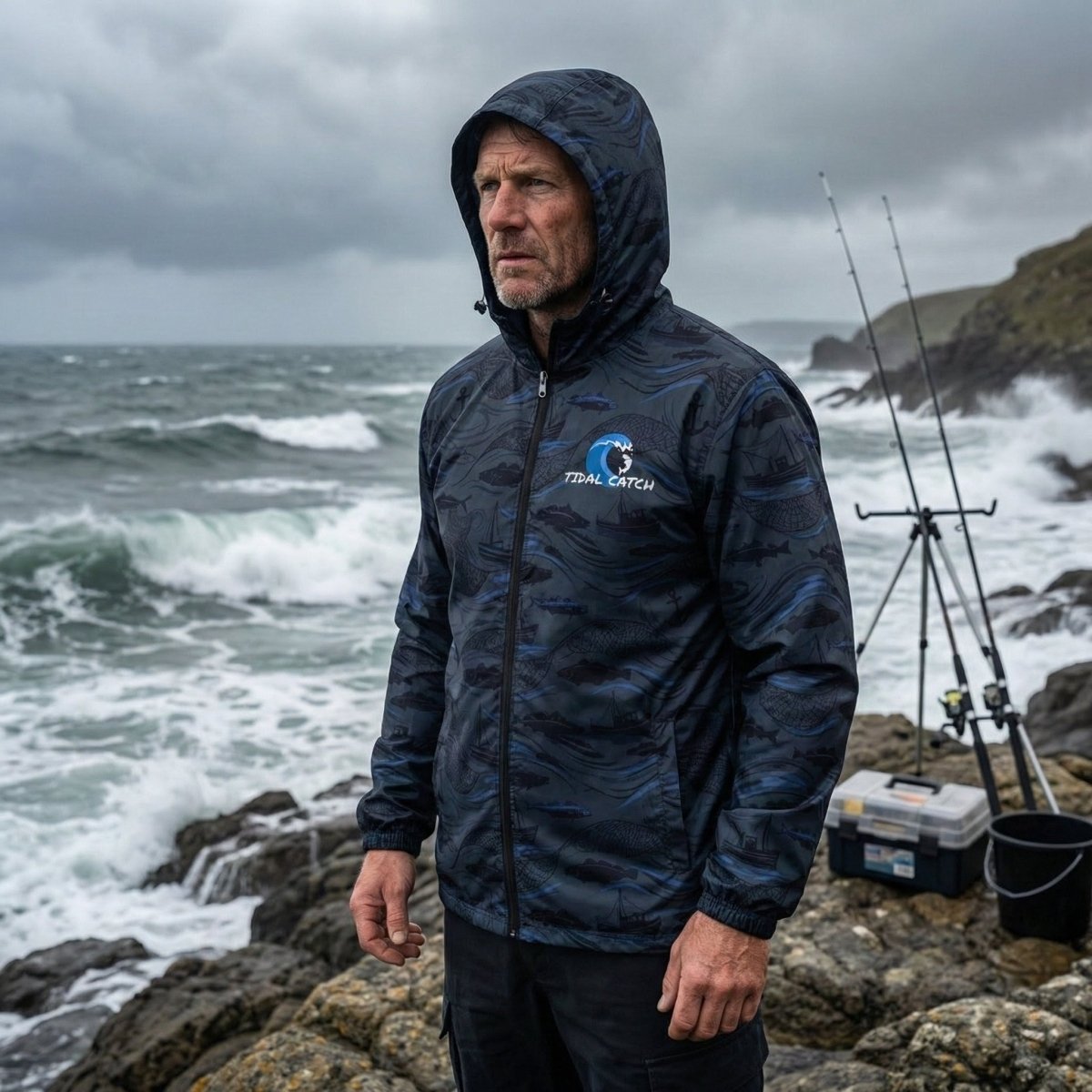 The "Midnight Watch" Edition Windbreaker | Tidal Catch - Tidal Catch